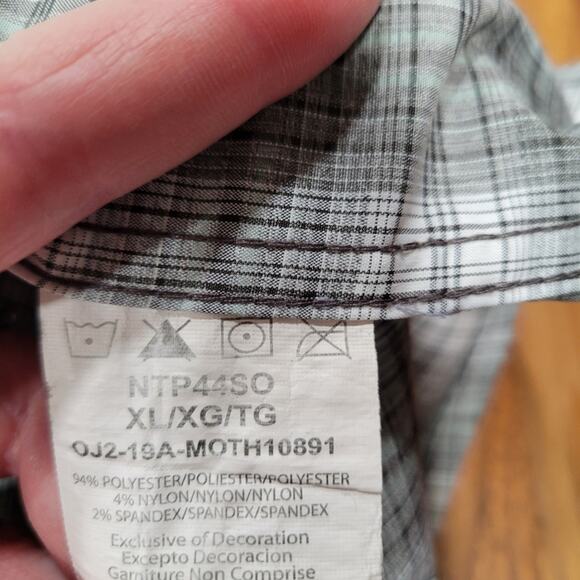 Wrangler Outdoor Series Plaid Regular Fit Button front Shirt Size XL - Picture 8 of 8